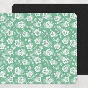 Mint Aloha Mouse Pad